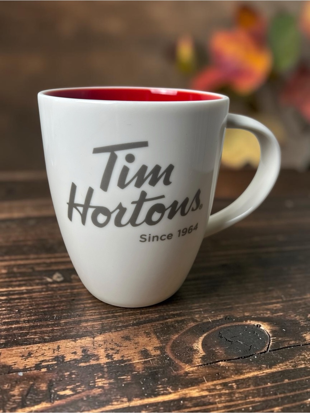 Tim Hortons White & Red Ceramic Coffee Mug